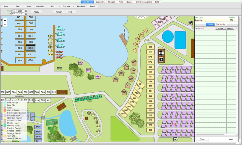 screenshot of Astra Camp Ground